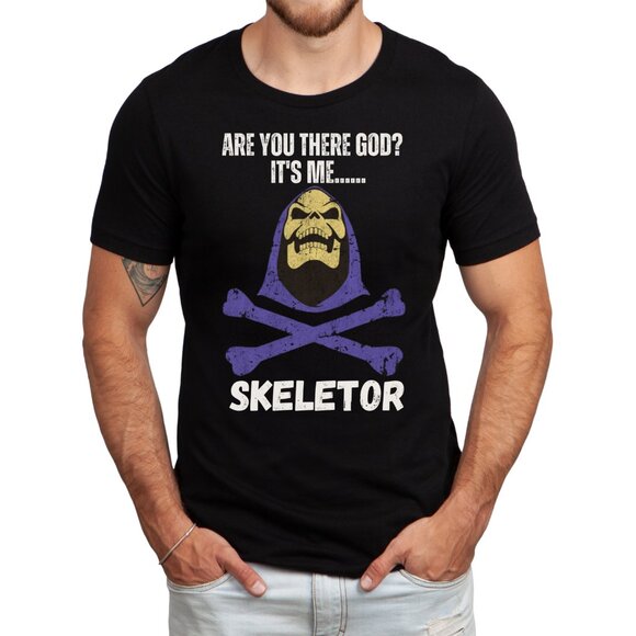 Skeletor ARE YOU THERE GOD IT'S ME T-Shirt Funny He-Man MOTU Retro Unisex Tee - Picture 1 of 4